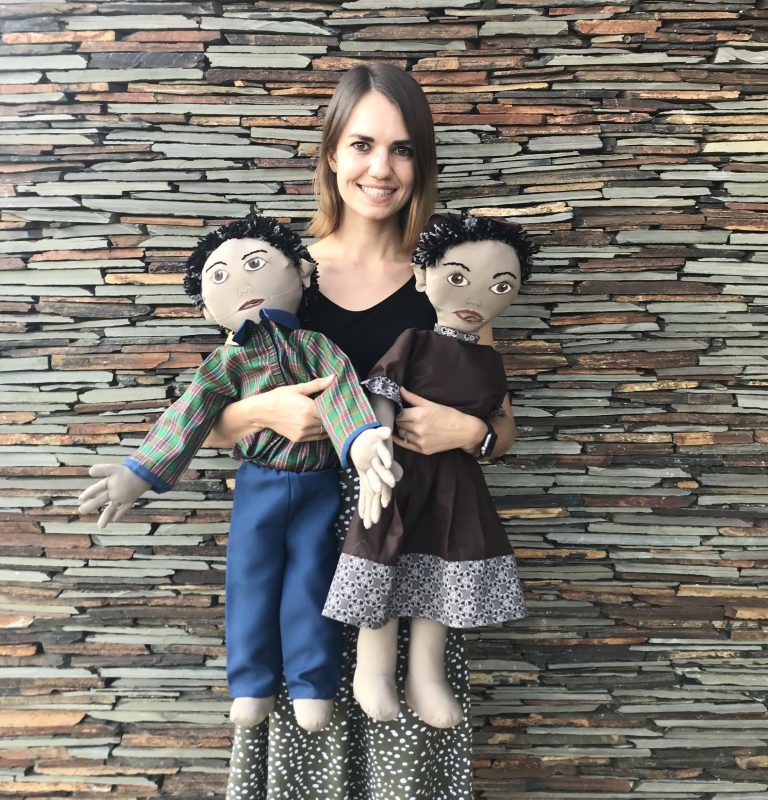 Founder Christi Jackson and the Anatomically Correct ‘Show and Tell’ dolls