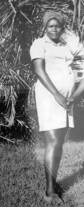 Joyce Akoth, pregnant with her fifth born in 1973. This picture was taken in the early 1970s when Joyce worked as a teacher and before joining the Ministry of Public Works. The photograph of Joyce Akoth was submitted by her daughter Esther Adiambo.