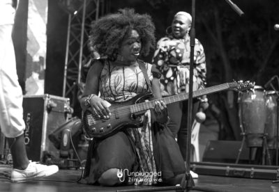 Edith WeUtonga perfoming at Unplugged Festival on August 27, 2022. IMAGE By Alexander Gusha for Unplugged Zim